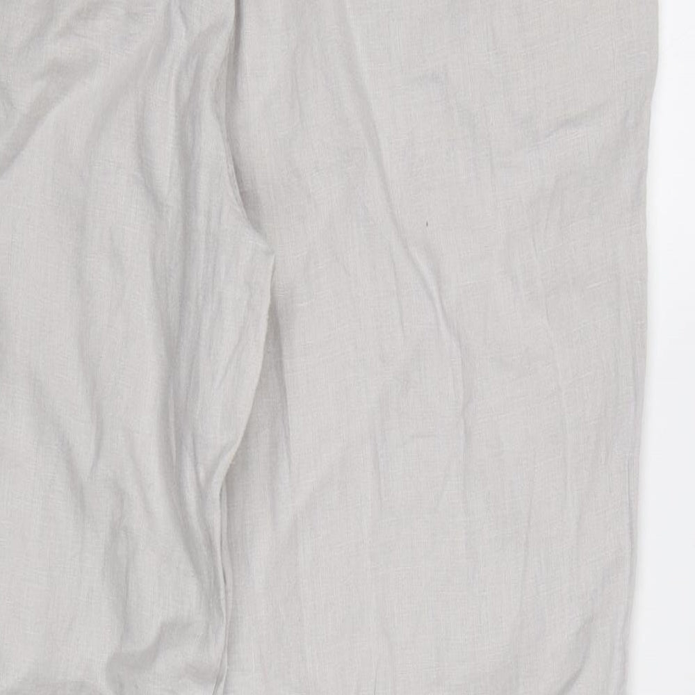 M&S Womens Grey   Trousers  Size 16 L28 in