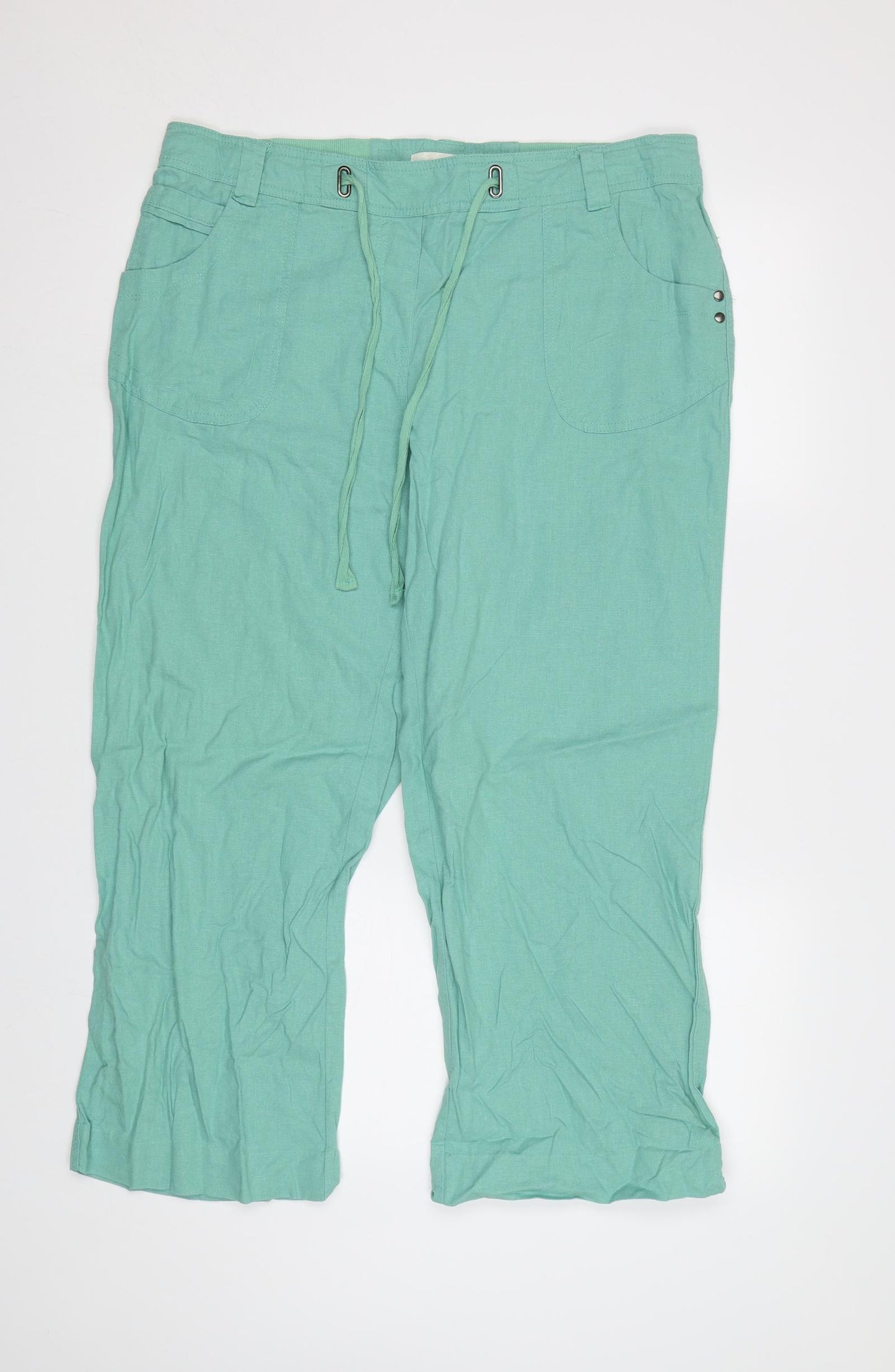 BHS Womens Green   Trousers  Size 16 L26 in