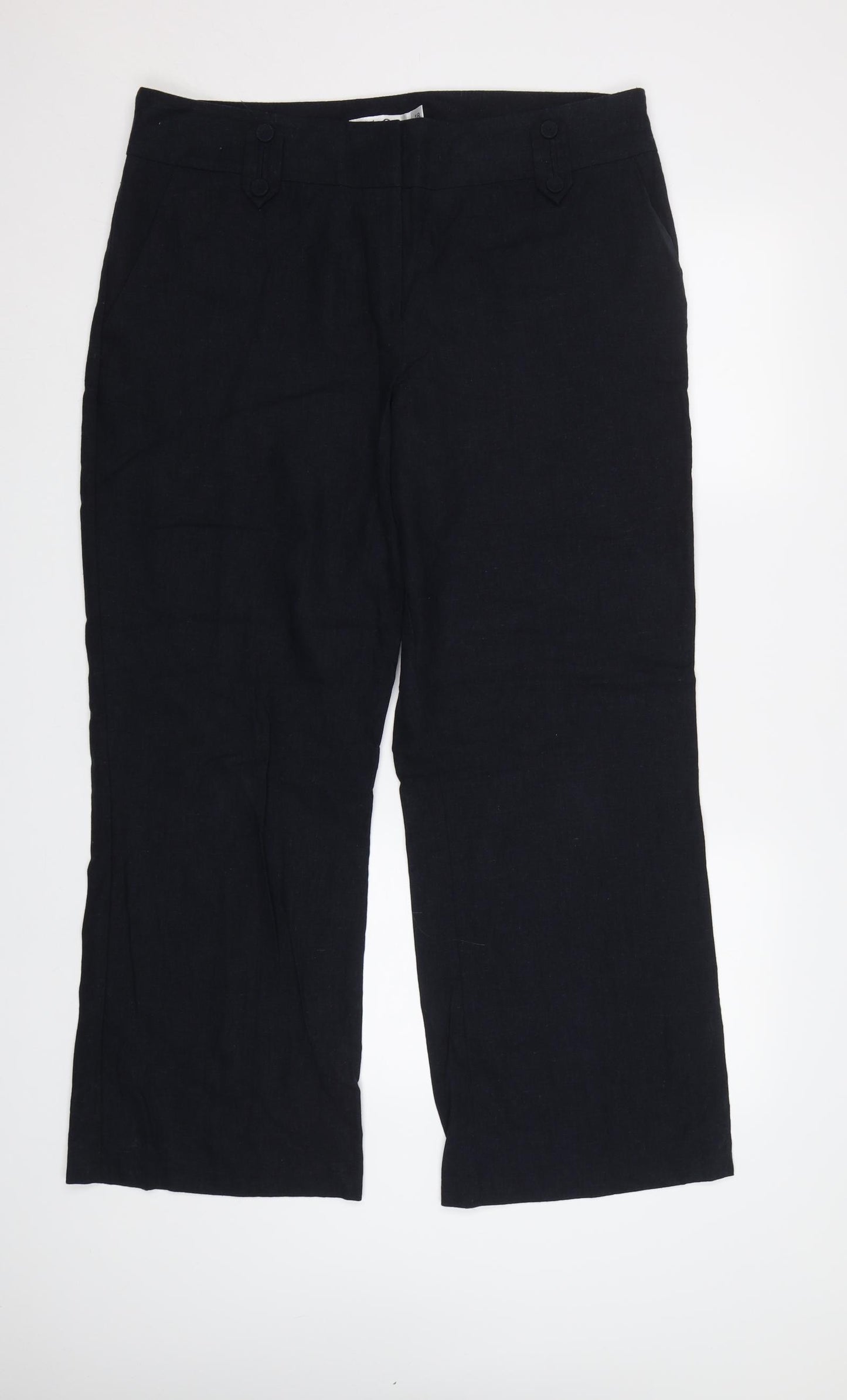 M&Co Womens Blue   Trousers  Size 18 L30 in