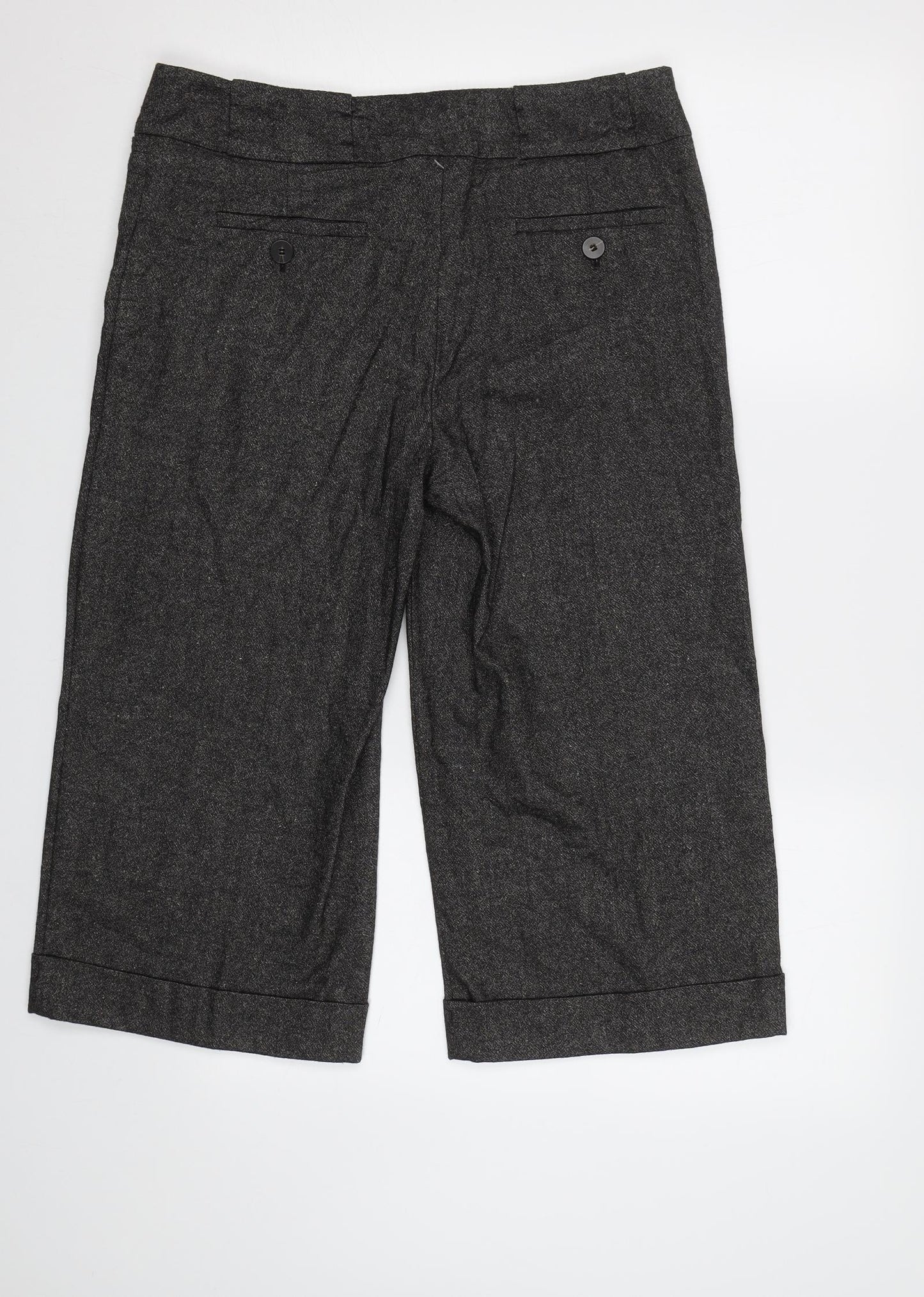 Preworn Womens Brown   Cropped Trousers Size 12 L20 in