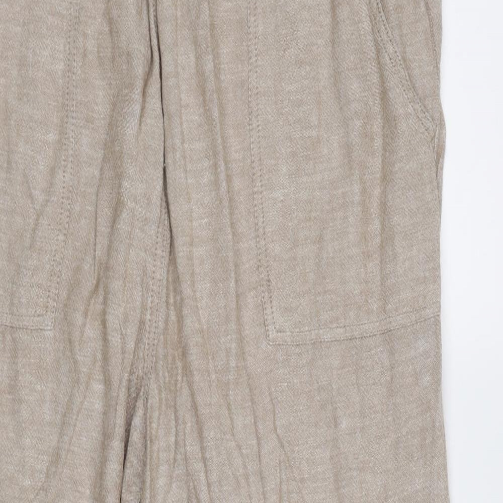 Love Yours Womens Beige   Trousers  Size 20 L27 in - Elastic Waist Band