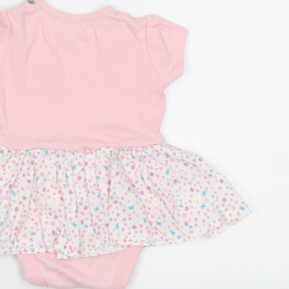 Mothercare Baby Pink Floral  Romper One-Piece Size 3-6 Months