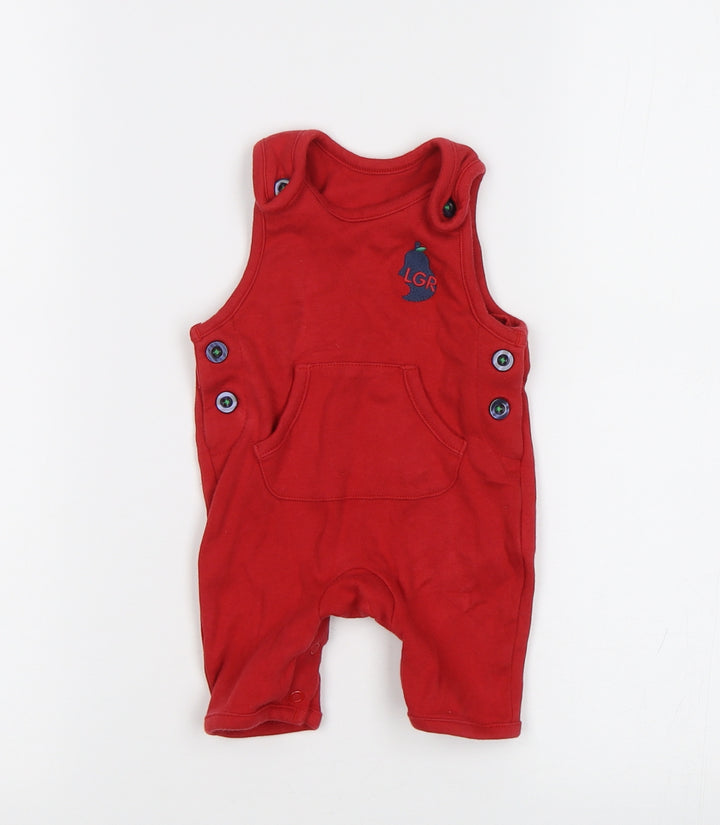 M&S Baby Red   Babygrow One-Piece Size 0-3 Months