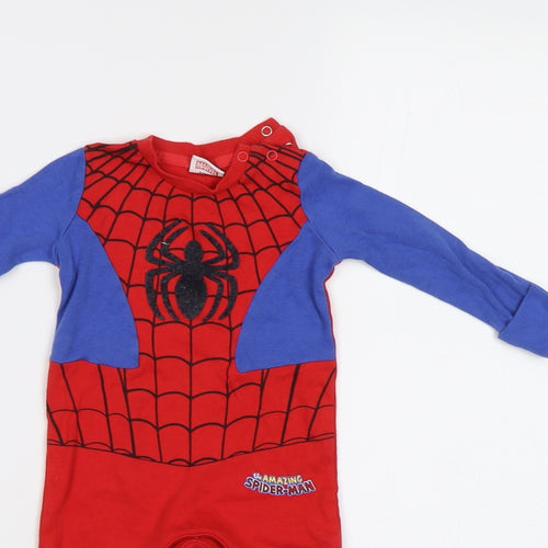 Marvel Baby Red   Babygrow One-Piece Size 3-6 Months  - Spider Man