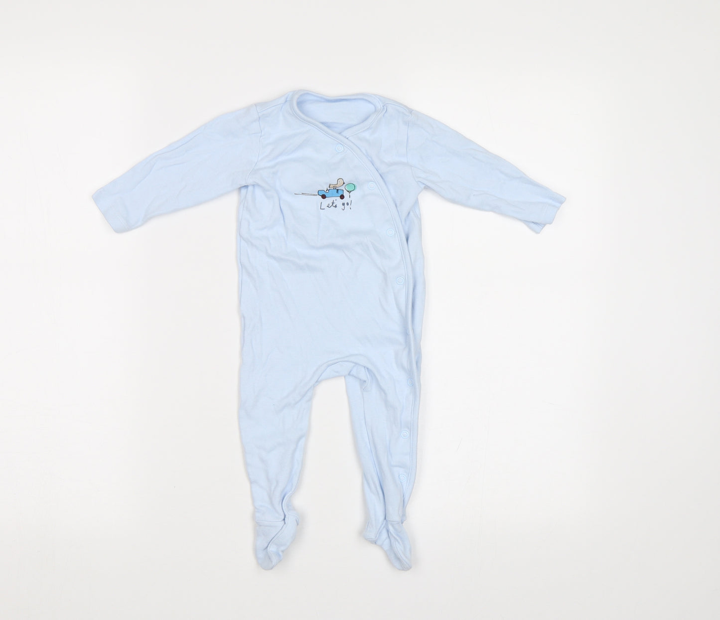 M&S Baby Blue   Babygrow One-Piece Size 6-9 Months
