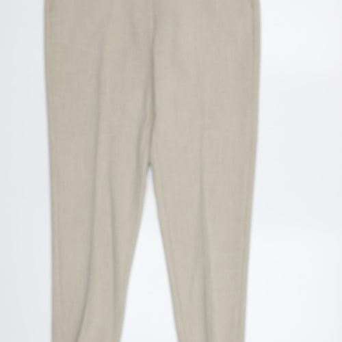 M&S Womens Beige   Dress Pants Trousers Size 10 L27 in