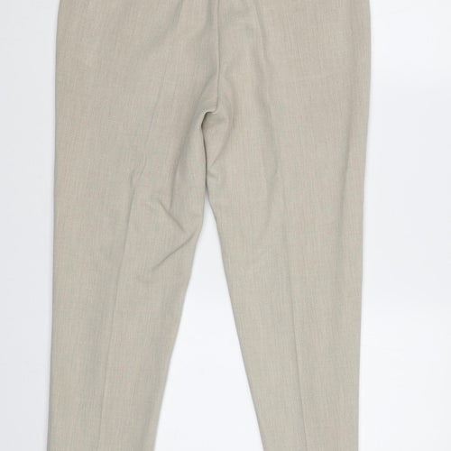 M&S Womens Beige   Dress Pants Trousers Size 10 L27 in