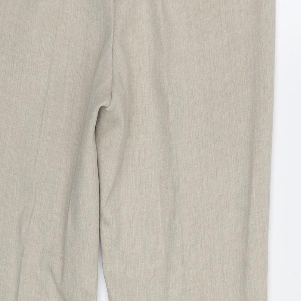 M&S Womens Beige   Dress Pants Trousers Size 10 L27 in