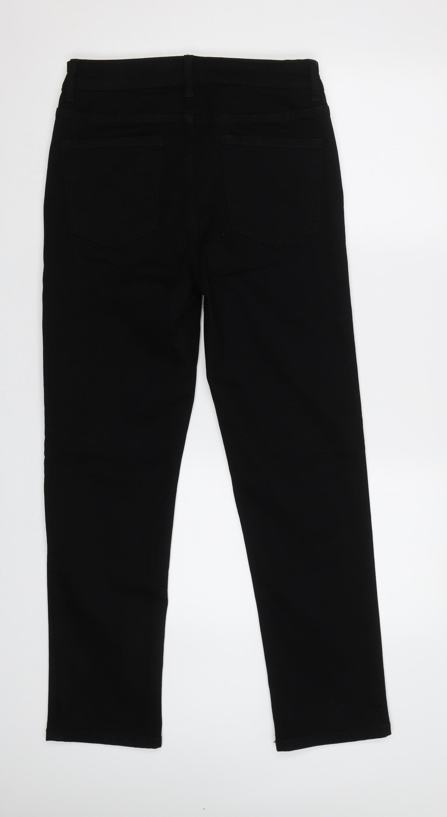 M&S Womens Black   Straight Jeans Size 12 L30 in
