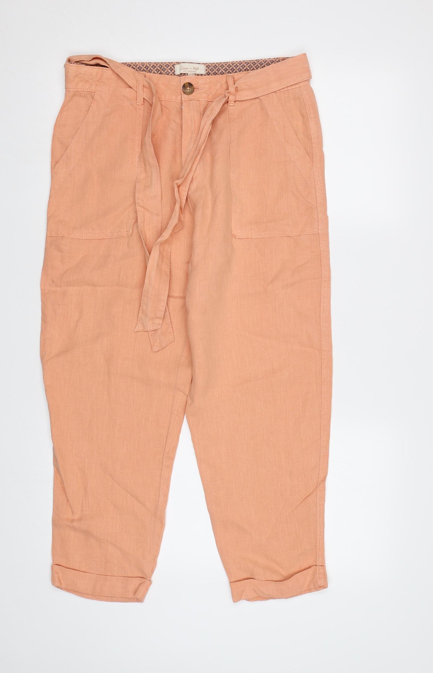 F&F Womens Pink   Trousers  Size 10 L25 in