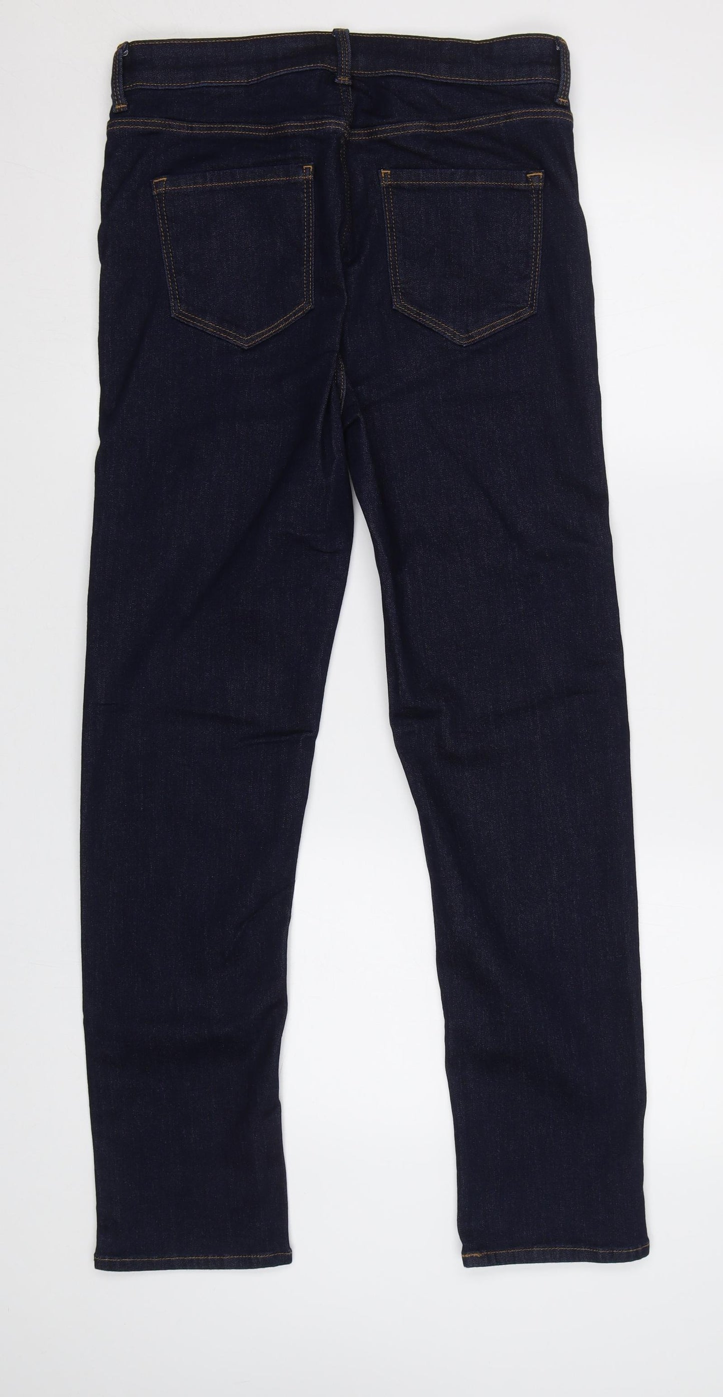 M&S Womens Blue   Straight Jeans Size 12 L29 in