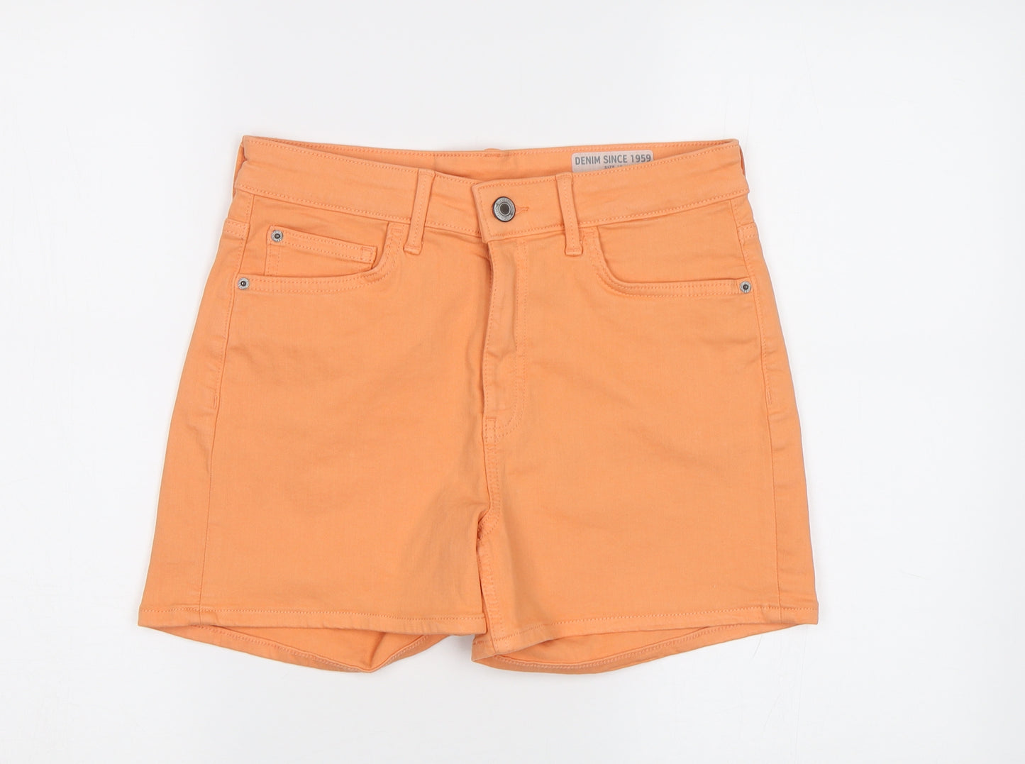 M&S Womens Orange   Chino Shorts Size 10