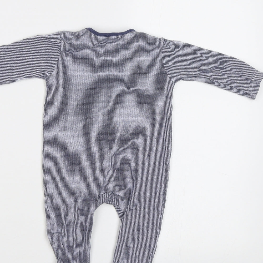 George Baby Black Striped  Babygrow One-Piece Size 6-9 Months  - Winnie the Pooh