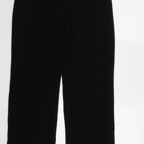 Gold Womens Black   Trousers  Size 14 L28 in