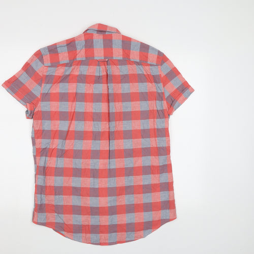 NEXT Mens Red Check   Button-Up Size M
