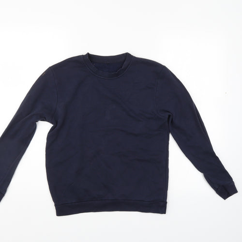 George Boys Blue   Henley Sweatshirt Size 11-12 Years