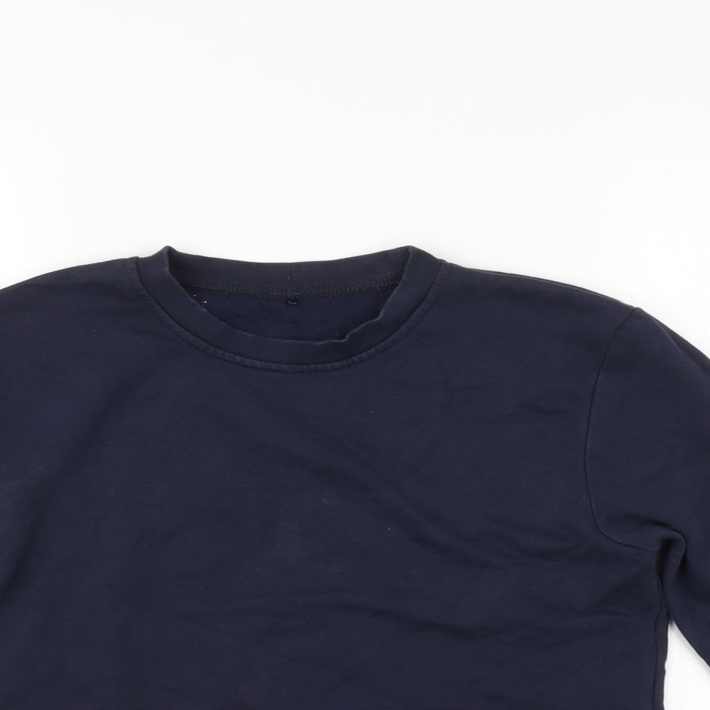 George Boys Blue   Henley Sweatshirt Size 11-12 Years