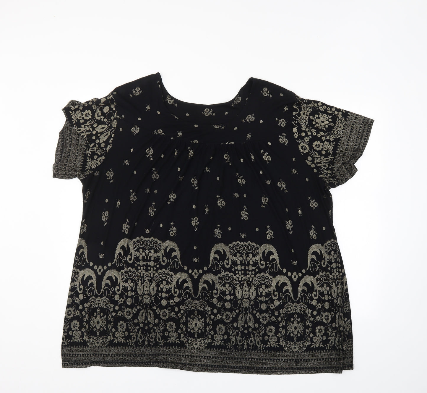 love yours Womens Multicoloured Floral  Basic T-Shirt Size 32