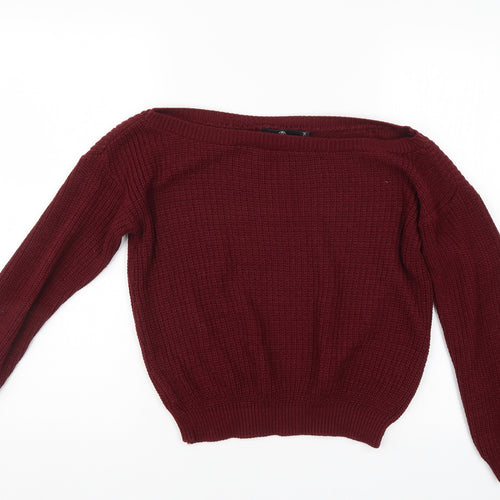 Missguided Womens Purple   Pullover Jumper Size S