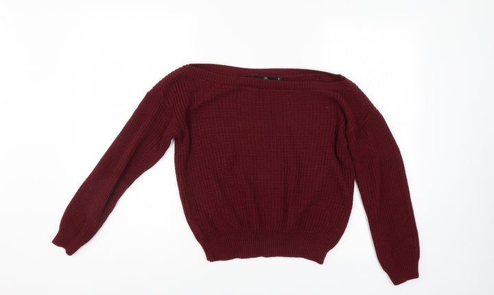 Missguided Womens Purple   Pullover Jumper Size S