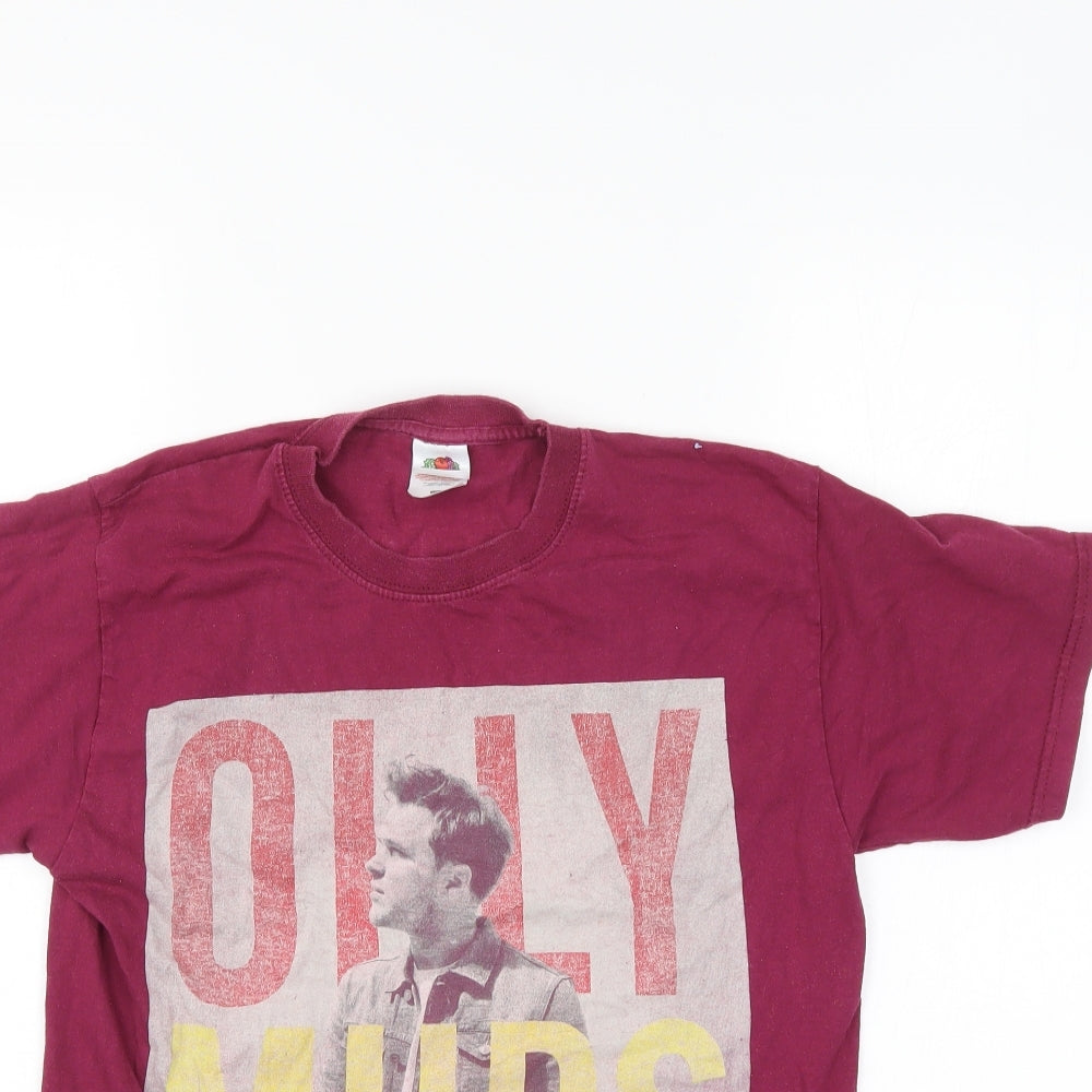 Fruit of the Loom Womens Purple   Basic T-Shirt Size S