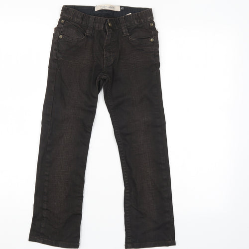 Teddy Smith Womens Brown  Denim Straight Jeans Size 8 L23.5 in