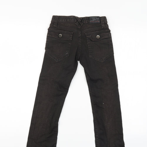 Teddy Smith Womens Brown  Denim Straight Jeans Size 8 L23.5 in