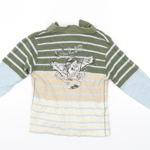 Ollie Boys Multicoloured Striped  Basic Polo Size 4 Years