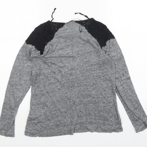 Zara Womens Grey   Basic T-Shirt Size M