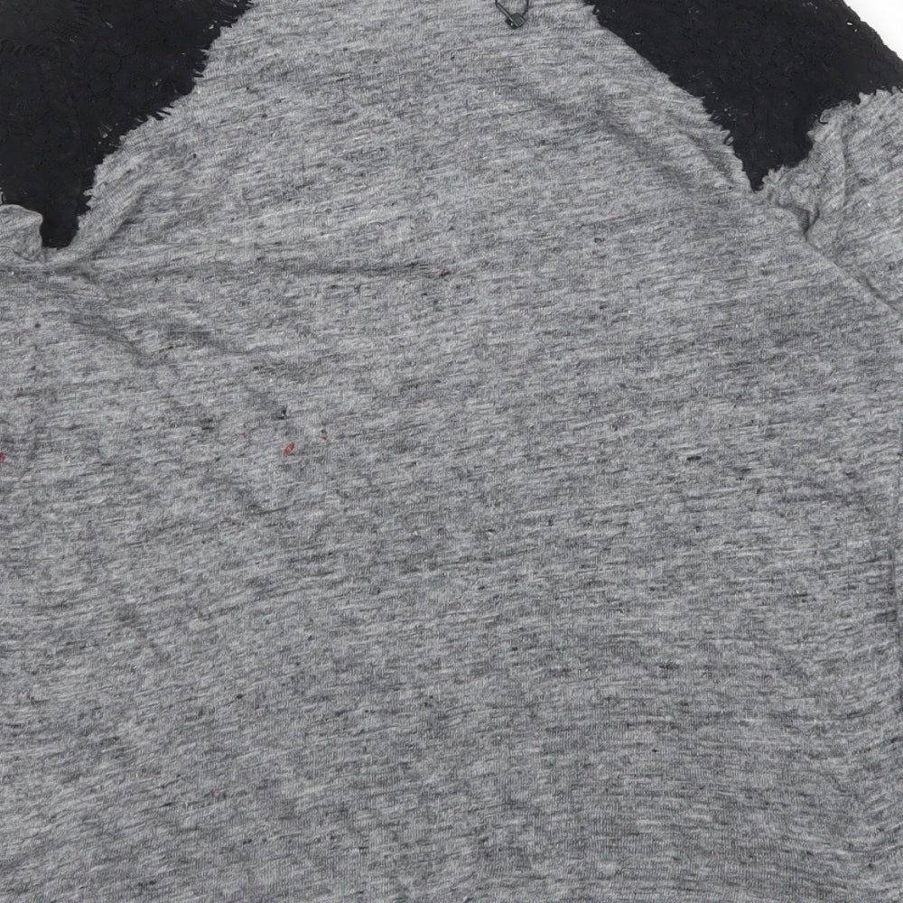 Zara Womens Grey   Basic T-Shirt Size M