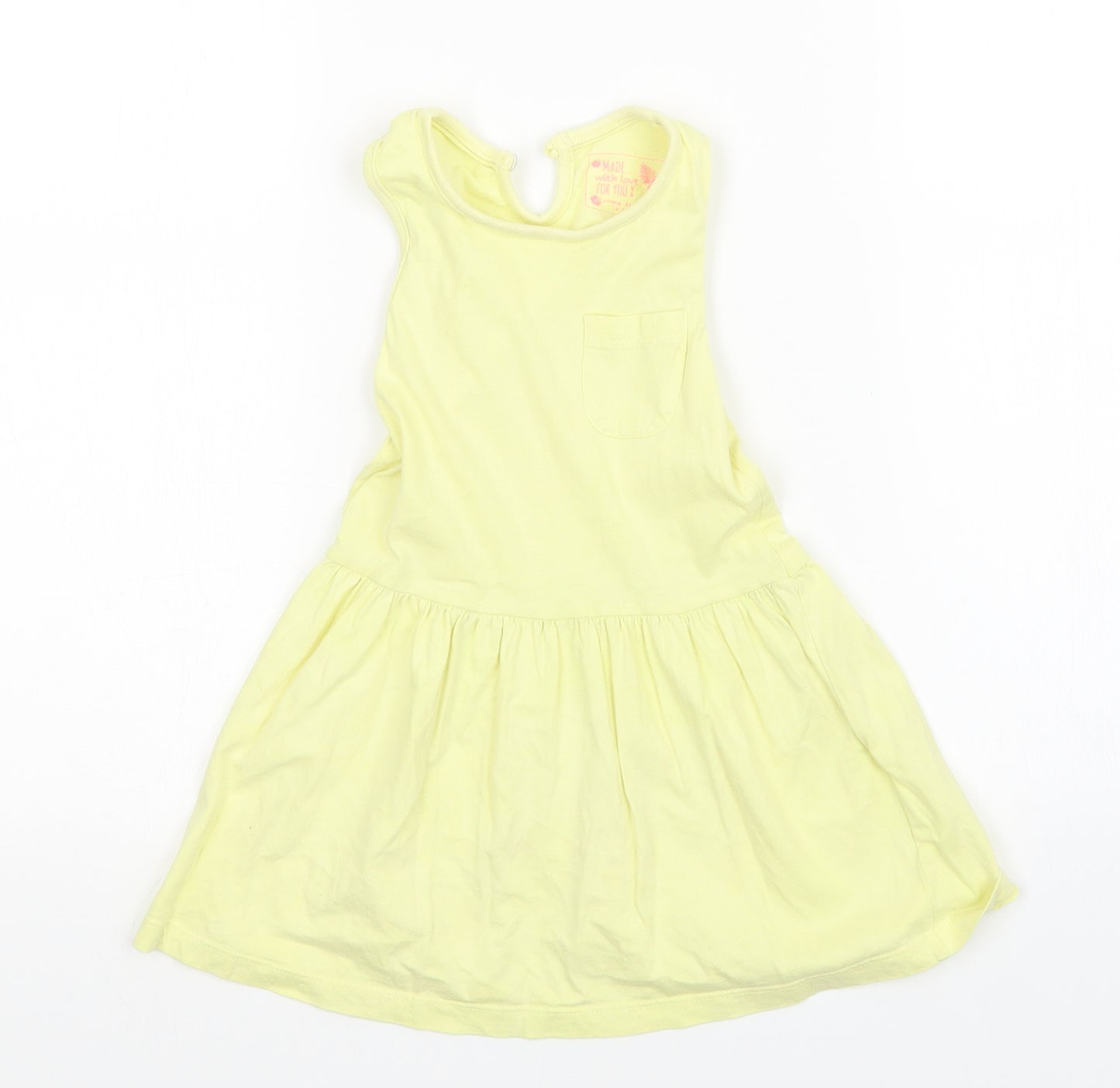 Young Dimension Girls Yellow   A-Line  Size 2 Years