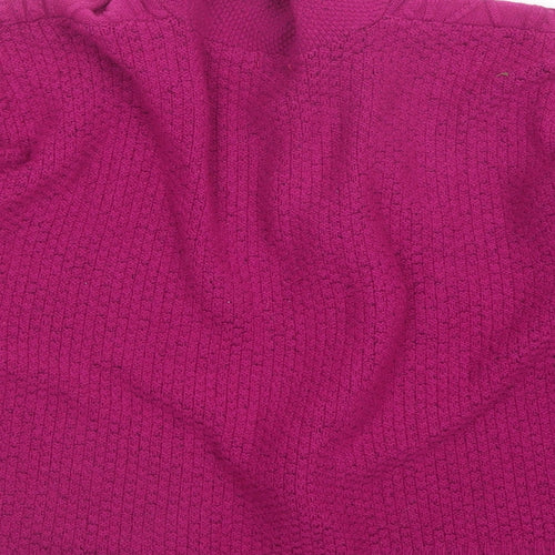 fashion Alert Womens Pink   Full Zip Jumper Size L