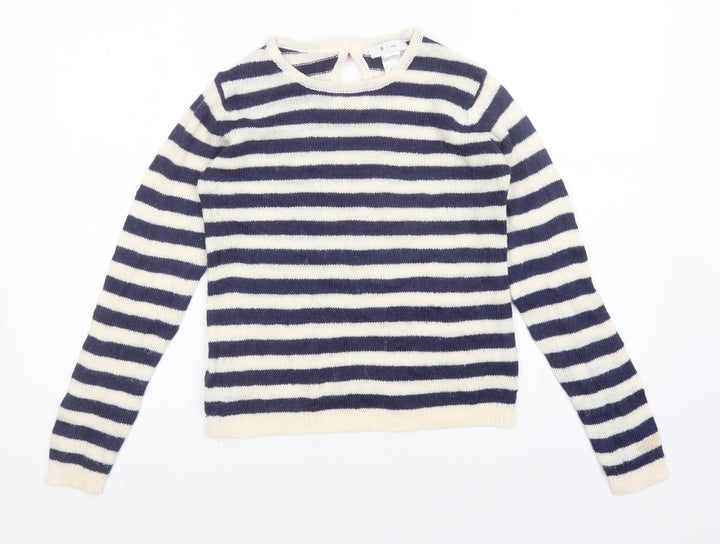 R Kids Girls Multicoloured Striped  Pullover Jumper Size 12 Years