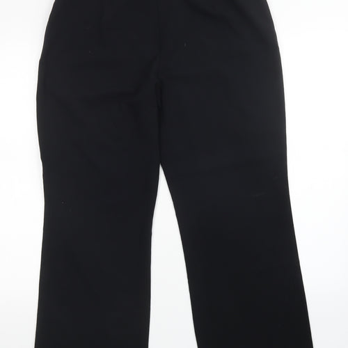 M&S Womens Black   Trousers  Size 14 L28 in
