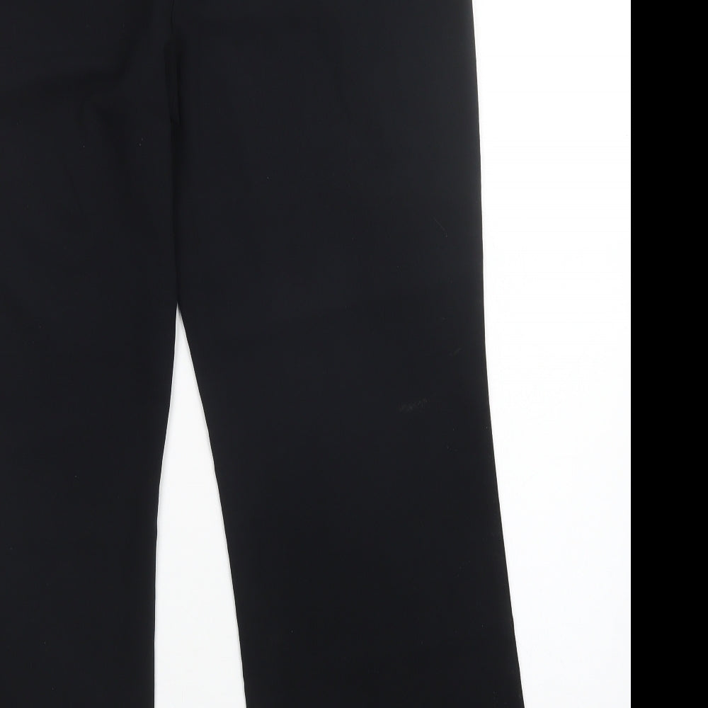 M&S Womens Black   Trousers  Size 14 L28 in