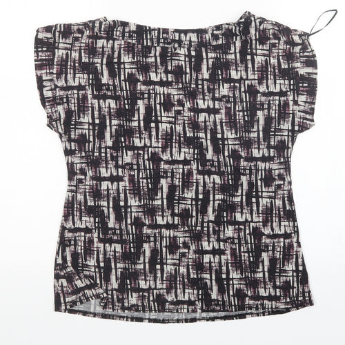 NEXT Womens Multicoloured Geometric  Basic T-Shirt Size 14