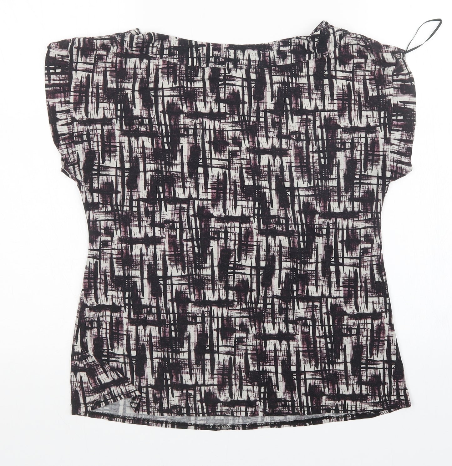 NEXT Womens Multicoloured Geometric  Basic T-Shirt Size 14
