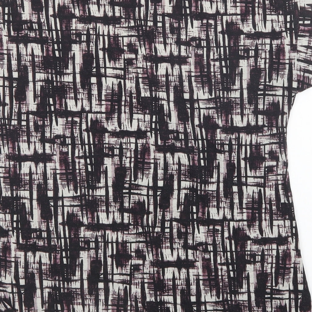 NEXT Womens Multicoloured Geometric  Basic T-Shirt Size 14