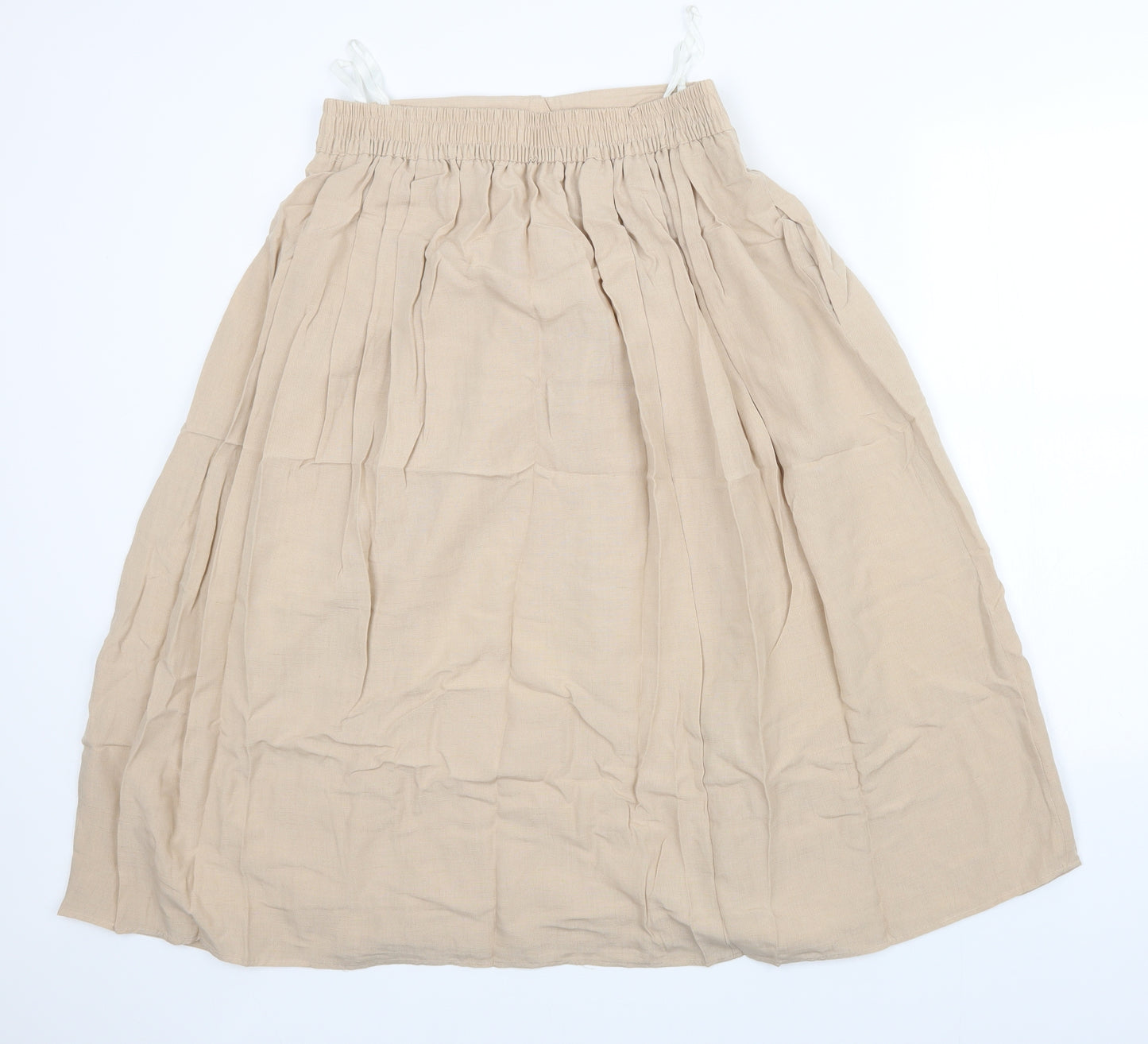 Preworn Womens Beige   A-Line Skirt Size 16