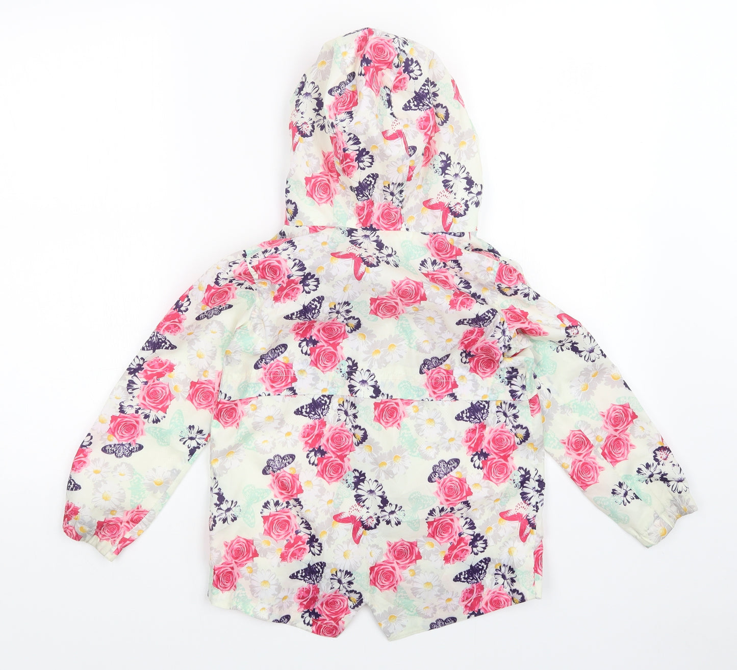 Evie angel Girls Multicoloured Floral  Windbreaker Jacket Size 6 Years
