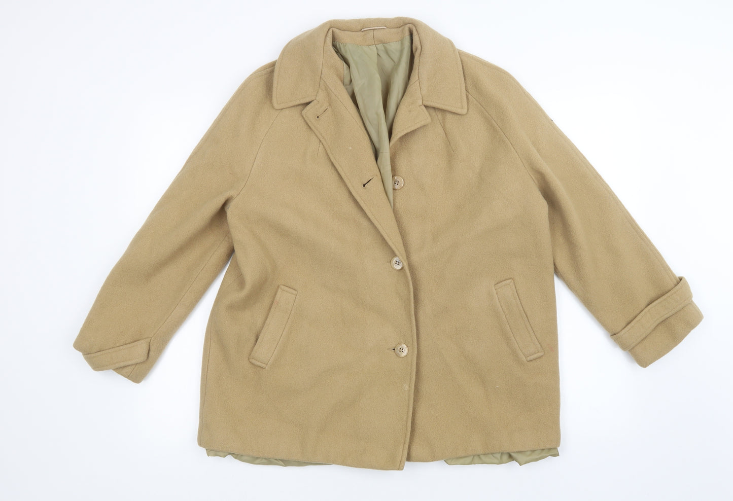 Preworn Womens Beige   Jacket Coatigan Size 18