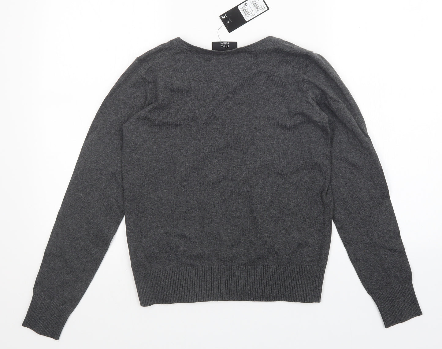 NEXT Girls Grey   Cardigan Jumper Size 13 Years