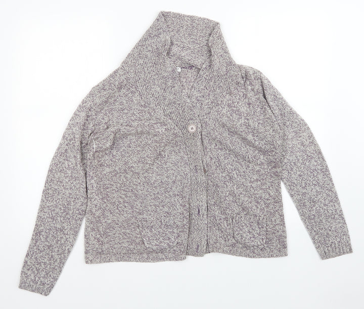 Damart Womens Purple Cardigan Jumper