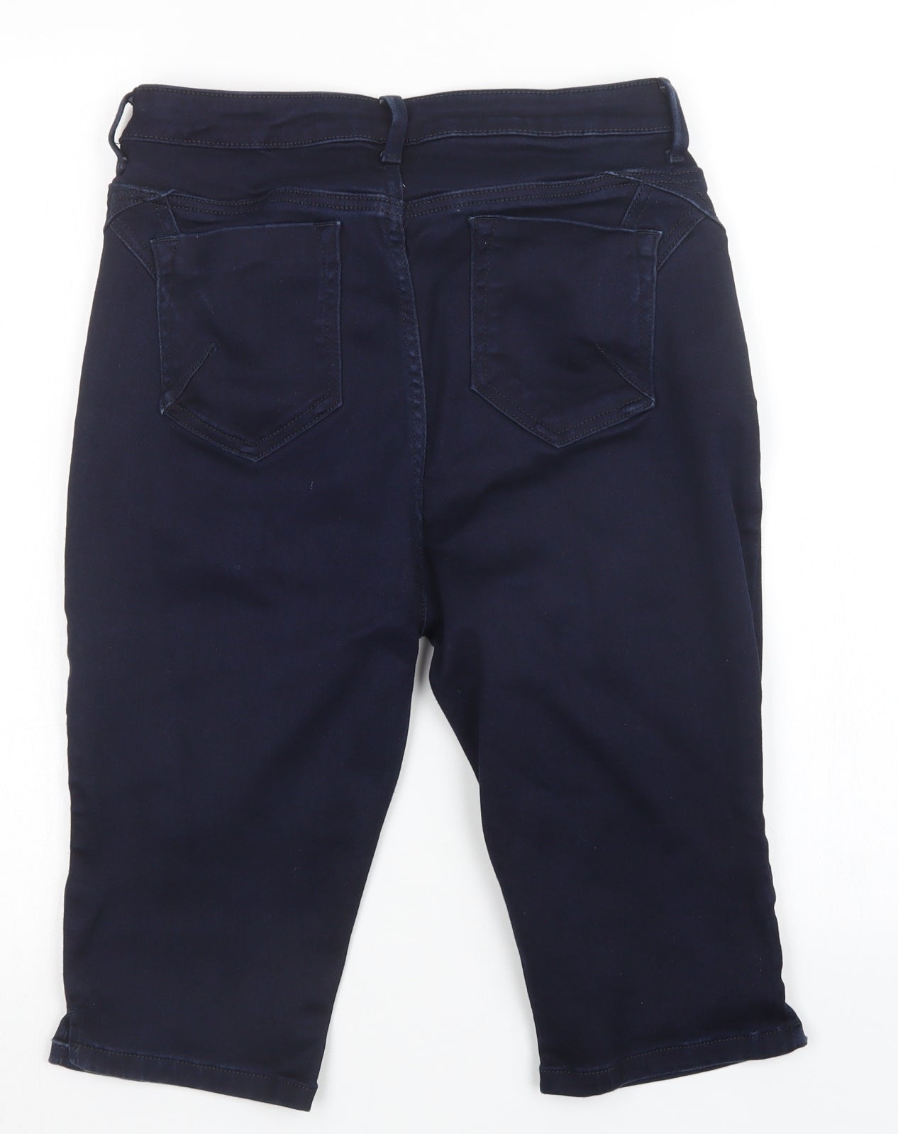 Per Una Womens Blue   Cut-Off Shorts Size 14