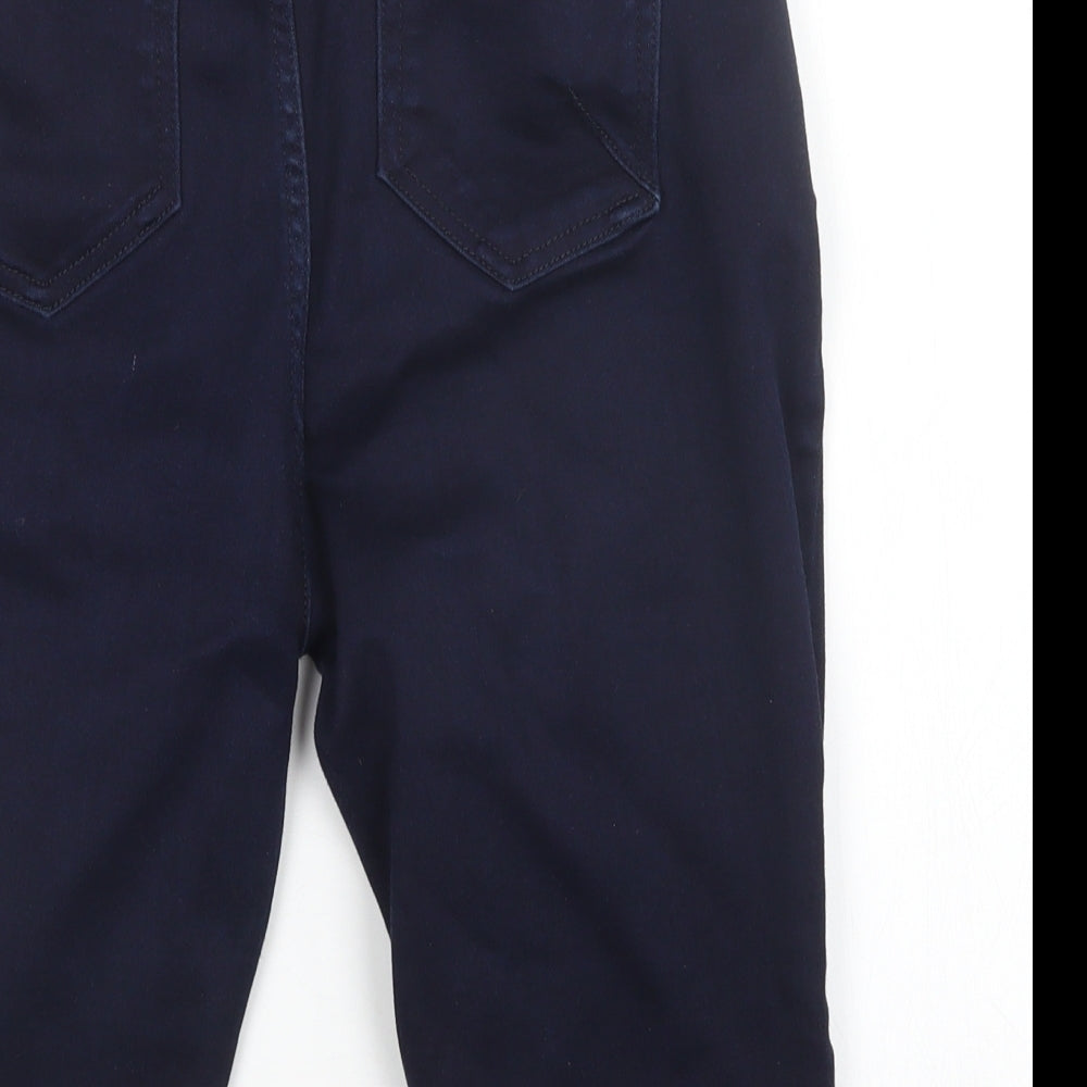 Per Una Womens Blue   Cut-Off Shorts Size 14