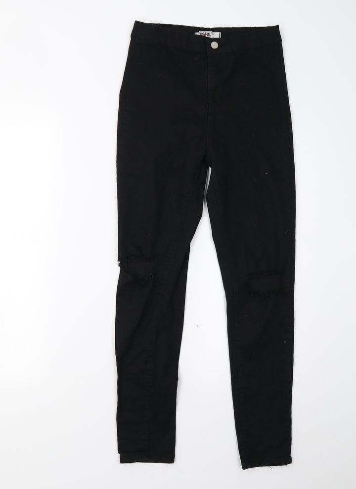 Portobello Womens Black  Denim Skinny Jeans Size 10 L27 in