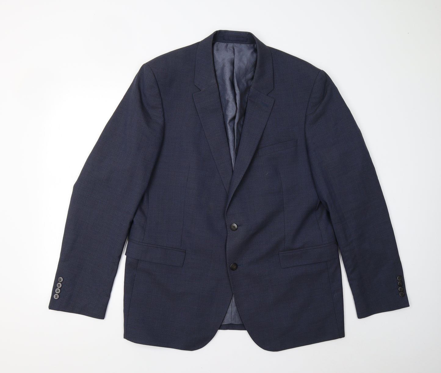 M&S Mens Blue   Jacket Suit Jacket Size 44