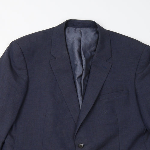 M&S Mens Blue   Jacket Suit Jacket Size 44