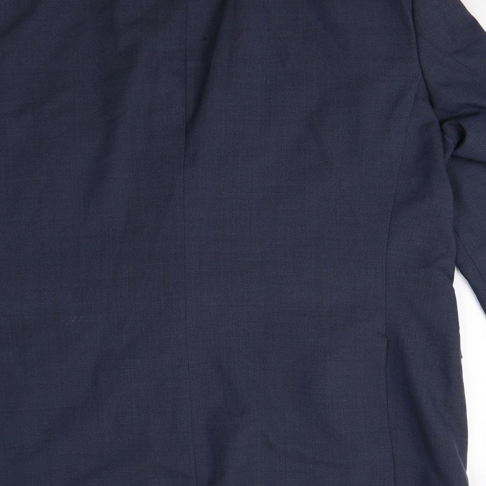 M&S Mens Blue   Jacket Suit Jacket Size 44