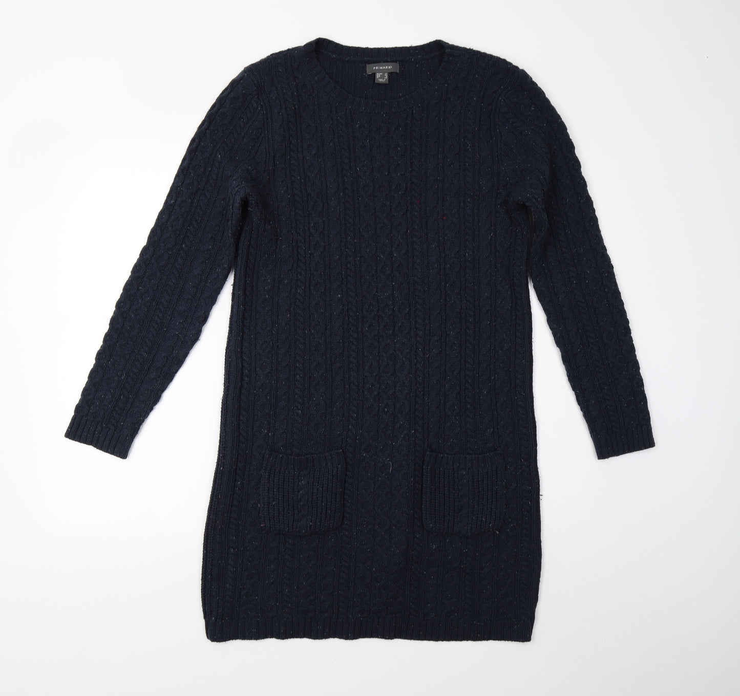 Primark Womens Blue  Knit Jumper Dress  Size 12